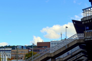 Fototapeta premium Bahnhofsviertel in Freiburg