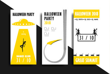 Halloween flyer template.