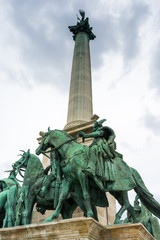 Obraz premium Heroes Square in Budapest, Hungary