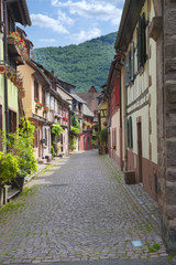 Fototapeta na wymiar Village de Kaysersberg Alsace France