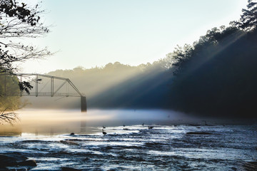 Sunrise at Jones Bridge on the Chattahoochee