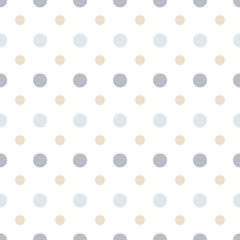 Abstract vector geometric dotted seamless pattern. Colored background. Wrapping paper. Print for interior design and fabric. Kids colorful background.