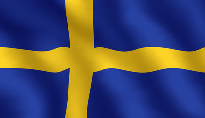 Obraz premium Swedish flag