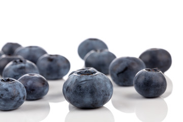 blueberries isolated close up