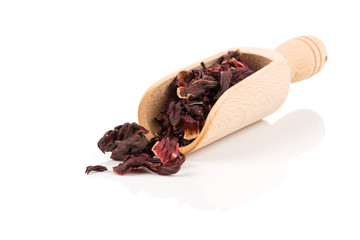 Heap of aromatic Hibiscus tea