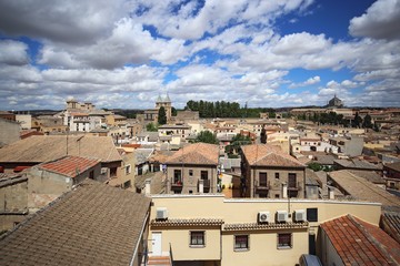 Panorama of Toledo with Gates of Bisagra, Spain