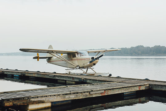 Seaplane On The Dock