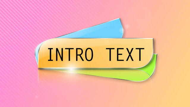 Pastel Spinning Rounded Rectangles Title