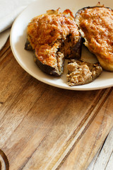 Stuffed eggplant from the oven