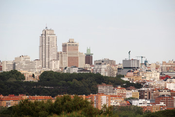 Fototapeta na wymiar Madrid panorama, Spain 