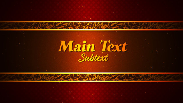 Fancy Red and Gold Title 1