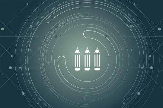 modernes Wallpaper mit Stiften