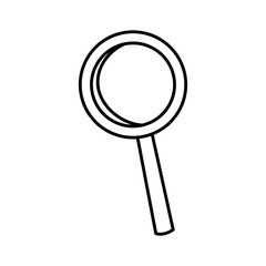 Magnifying glass isolated icon vector illustration graphic design