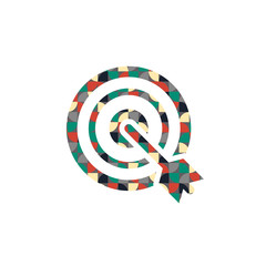 Muster Kreise Ecken - Zielscheibe