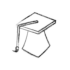 Graduation student hat icon vector illustration graphic design