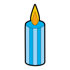celebration candle isolated icon