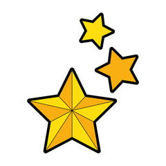 decorative stars isolated icon