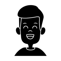 Cute boy cartoon icon vector illustration graphic design