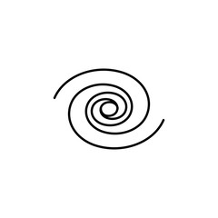 Galaxy icon on white background