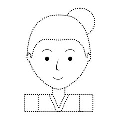 cartoon woman icon