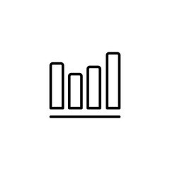 web marketing analystics line icon black