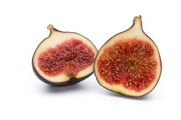 Fruits figs isolated on white background.