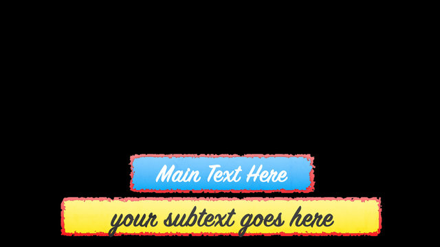 Scribble Border Lower Third