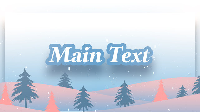 Winter Scene Title