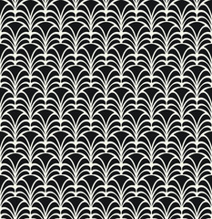 Vector Floral Art Nouveau Seamless Pattern