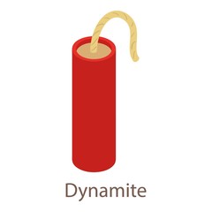 Dynamite icon, isometric 3d style