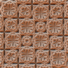 Abstract fractal background computer-generated 3D illustration