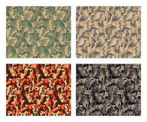 Obraz na płótnie Canvas camouflage pattern design with different color