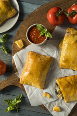 Homemade Sausage Pizza Pocket Calzone