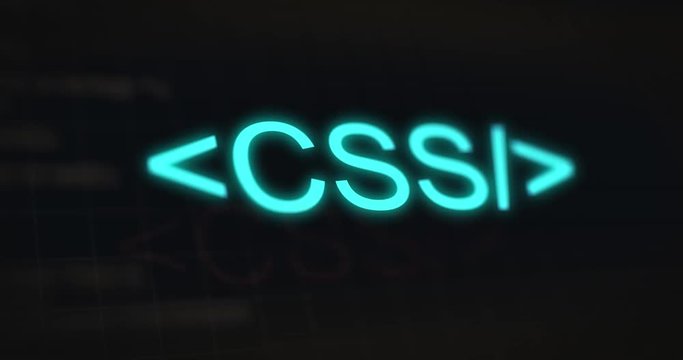 Information technology programming language text - CSS
