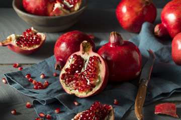 Raw Red Organic Pomegranates