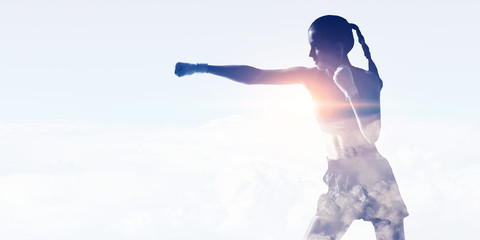 She is going to get the title. Mixed media