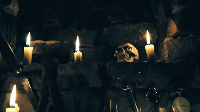 tools for conducting terrible experiments, torture, rituals