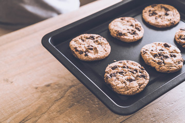 cookies with dark chocolate chips