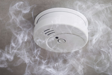 White Smoke Detector