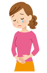 悲しむ女性　主婦