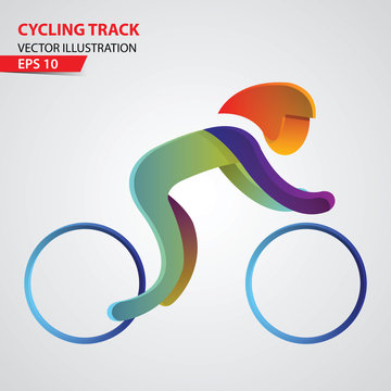 Cycling Track Sport Logo
