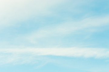 Air clouds in the blue sky.