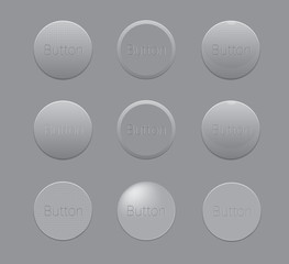 Gray Button Illustration