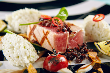 Menu of luxury restaurant