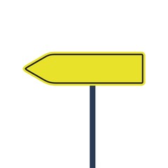 Road sign vector icon 