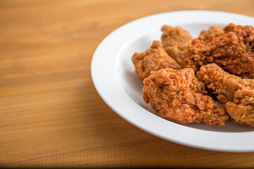 fried chicken and  hot crispy Fried mixed kentucky fried