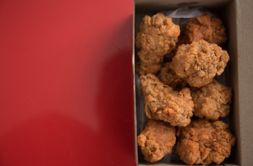 fried chicken and  hot crispy Fried mixed kentucky fried