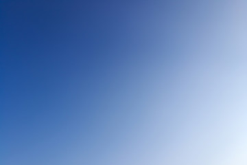 Gradient real blue clear sky for background usage.