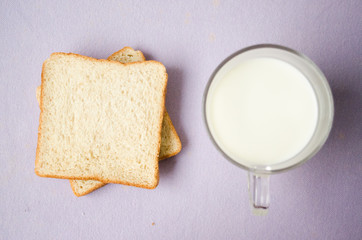 Milk and bread