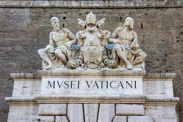 Vatican city,Vatican Museum main door decoration